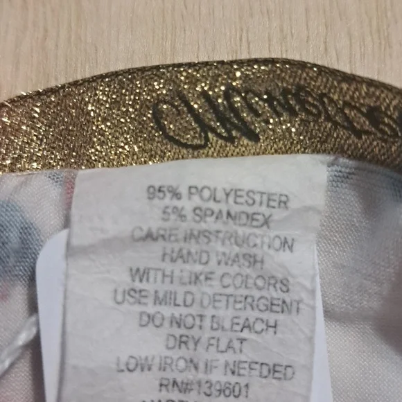 B15 Minette Red And White Foral Print Pullover Midi Dress Size 3X Stretch - Picture 9 of 9